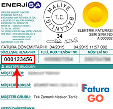 enerjisa ankara bölgesi elektrik fatura örneği