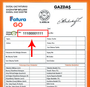 gazdaş gaziantep doğalgaz fatura örneği