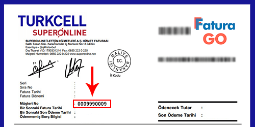 Turkcell Superonline Fatura Örneği